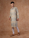 Men Multi Color Digital Print Kurta Trouser Set